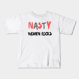 nasty women rocks mask Kids T-Shirt